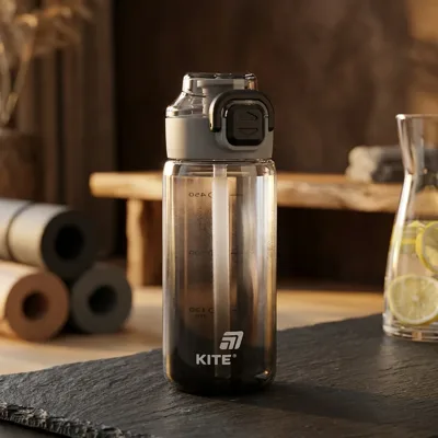Пляшечка для води Kite 600 мл чорна K25-1212-1