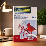 Плівка для ламінування А4 BUROMAX (80mic,100шт.) (BM.7723) 80 mic. A4 — фото 1