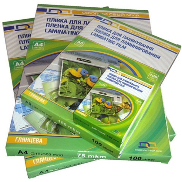 Плівка для ламінування DA А3 100mic,100шт. глянець — фото 2