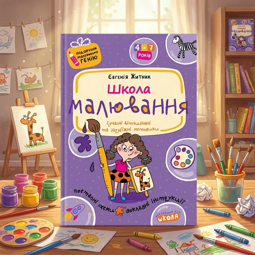 Подарунок маленькому генію.Школа малювання.Житник. Школа