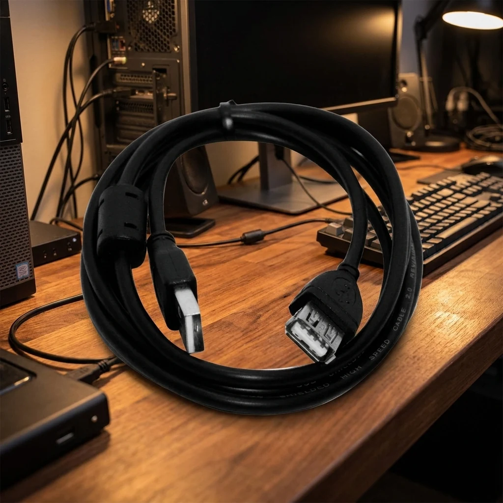 Подовжувач usb AMAF 1.8м Феррит