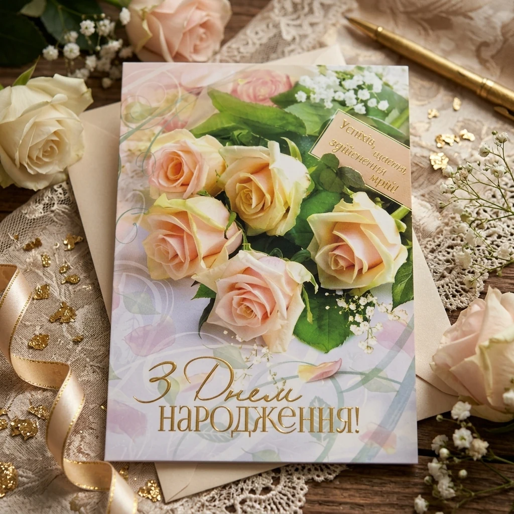 Подвійна листівка А4 з конвертом в упаковці Фаріон Україна — Листівки