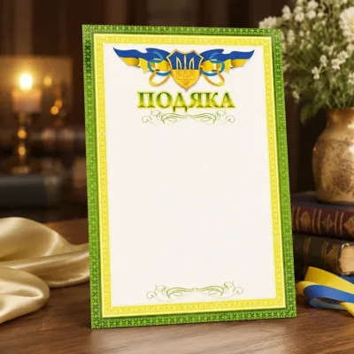 Подяка А4 Гв-01-016