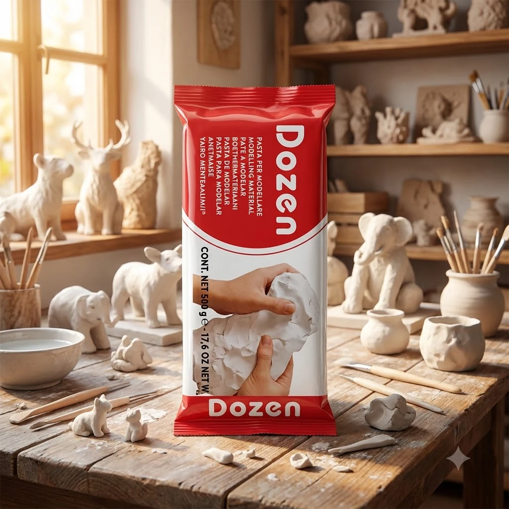 Полімерна глина біла 500 г Dozen