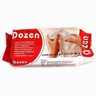 Полімерна глина біла 500 г Dozen — фото 2