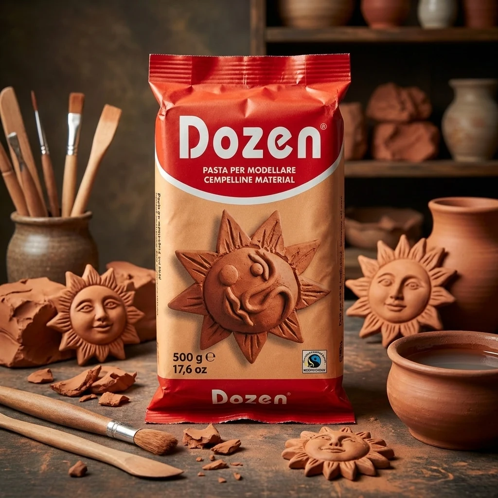 Полімерна глина терракотова 500 г Dozen