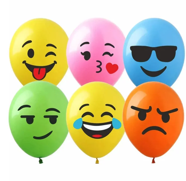 Повітряна куля латексна 30см Smiley colors Art Show