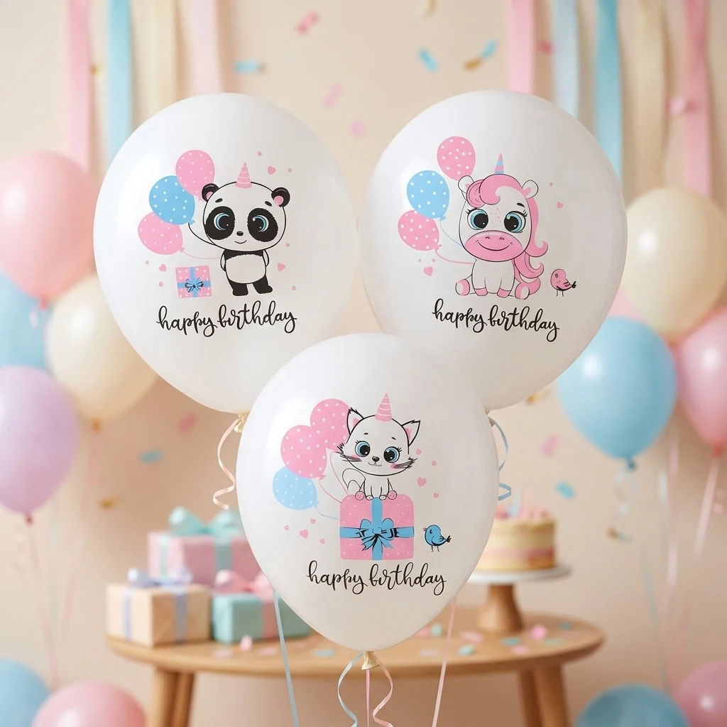 Повітряні кульки "Happy Birthday" 30 см