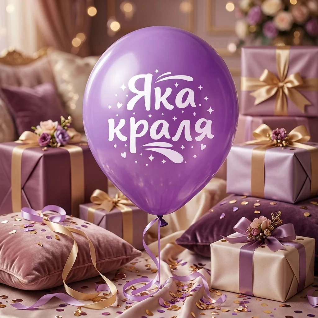 Повітряні кульки "Яка краля" 30 см Польша