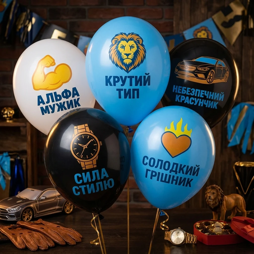 Повітряні кульки "Небезпечний красунчик" 30 см Art Show