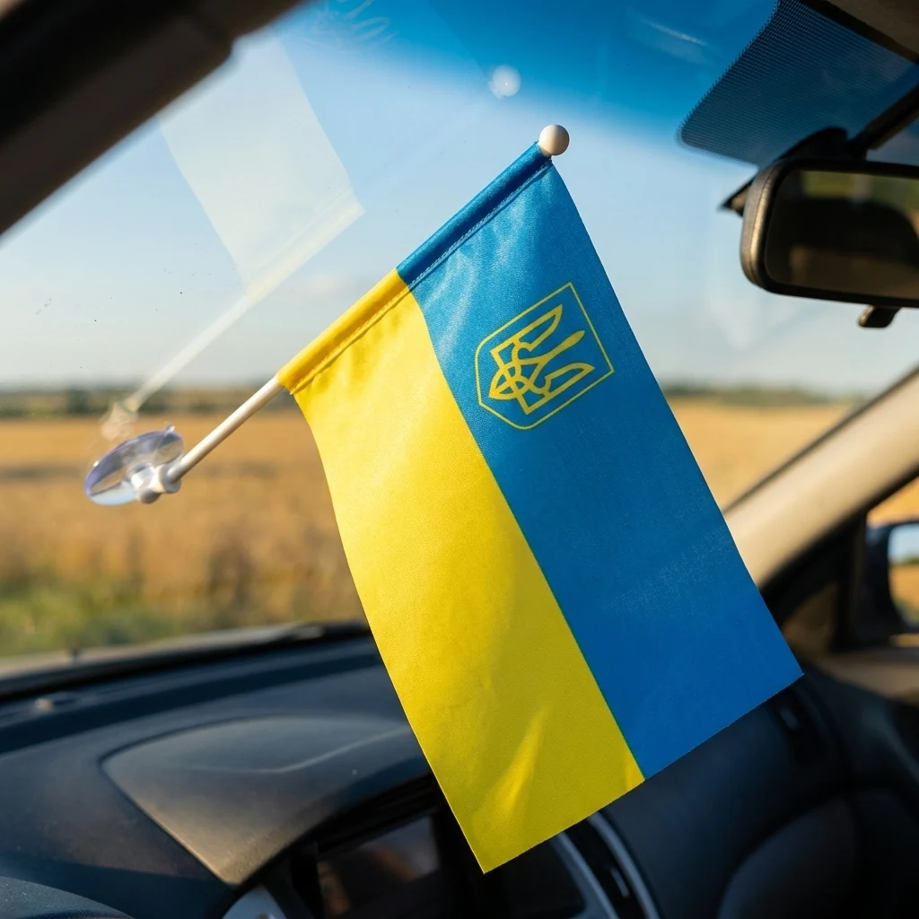 Прапорець 10х15см на присосці
