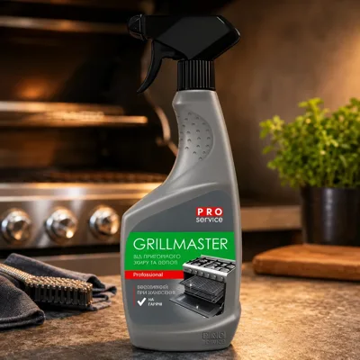 PRO Засіб для чищення грилю, лужний, з розпилювачем GRILLMASTER 0,55л (15 шт/ящ)