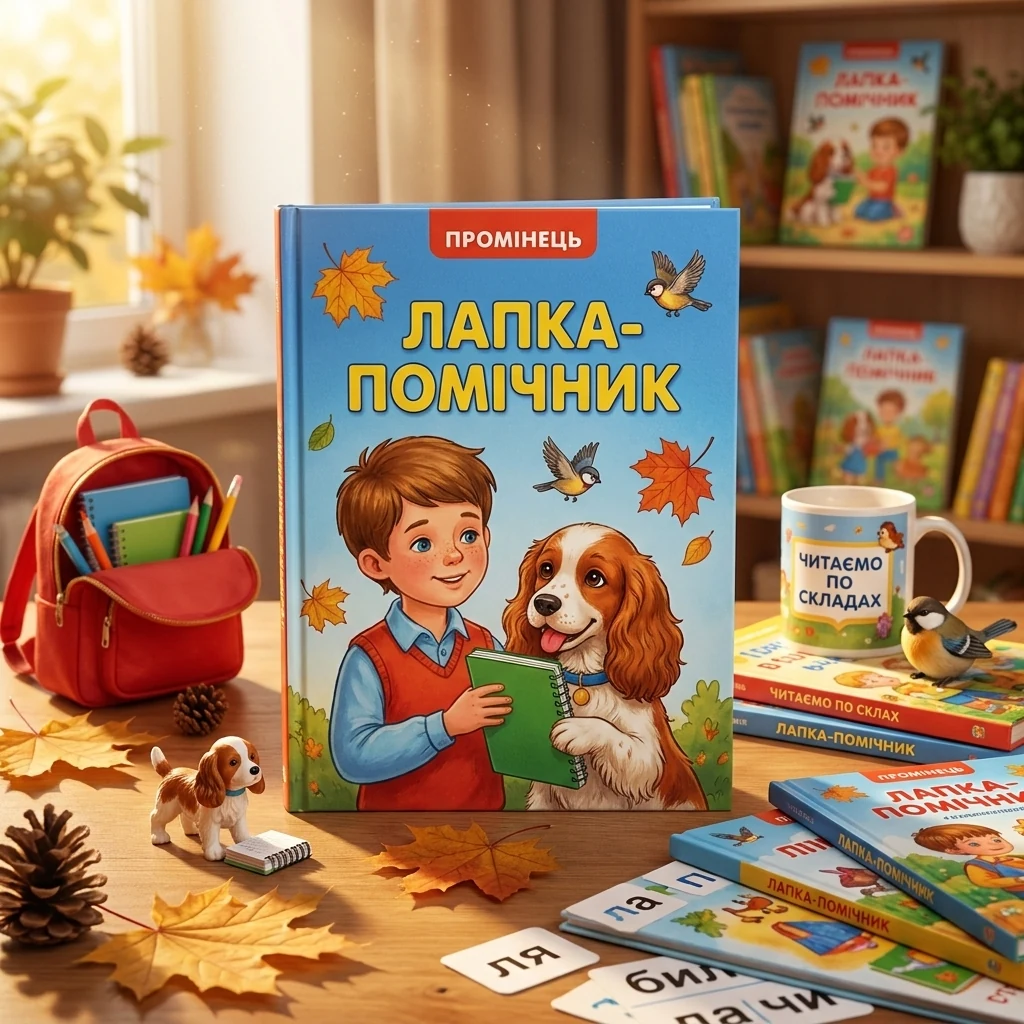 Промінець. Лапка-помічник. Читаємо по складах