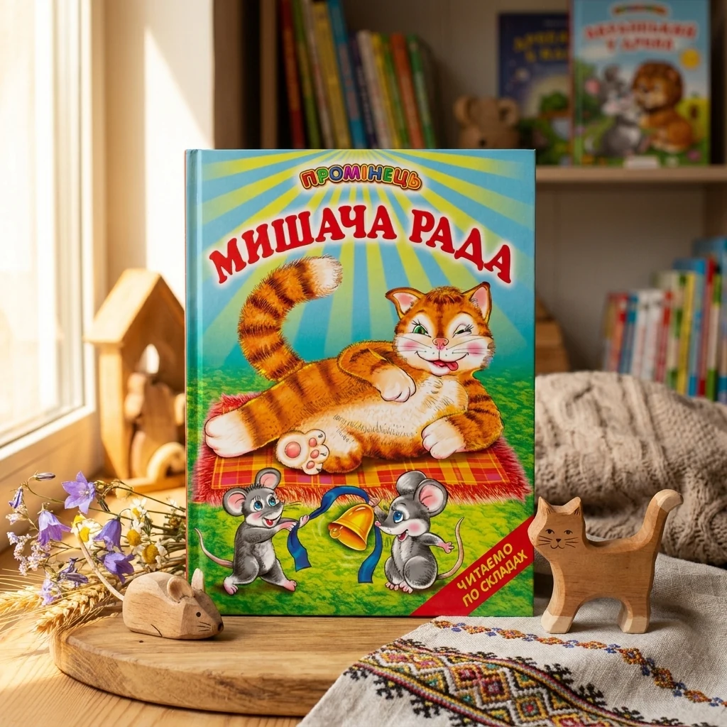 Промінець. Мишача рада. Читаємо по складах. Белкар