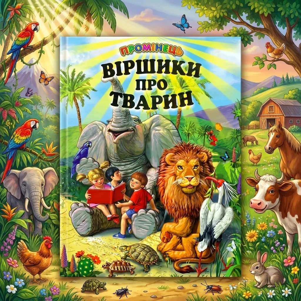 Промінець. Віршики про тварин Белкар — Дитяча література