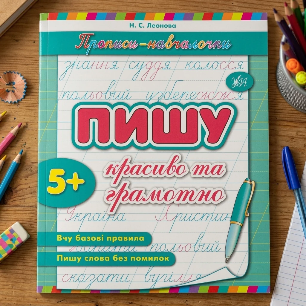 Прописи-навчалочки.Пишу красиво та грамотно. 5+ Ула