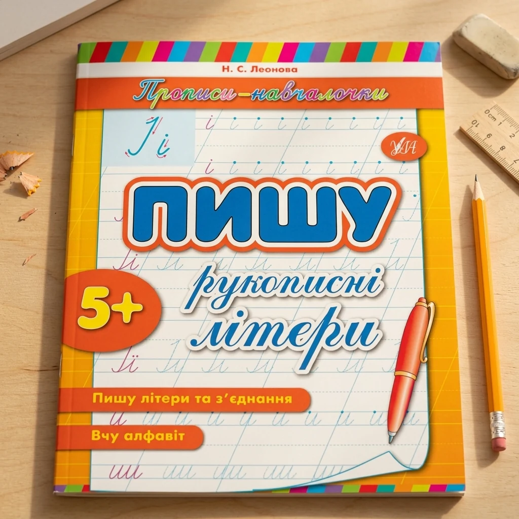 Прописи-навчалочки.Пишу рукописні літери. 5+ Ула