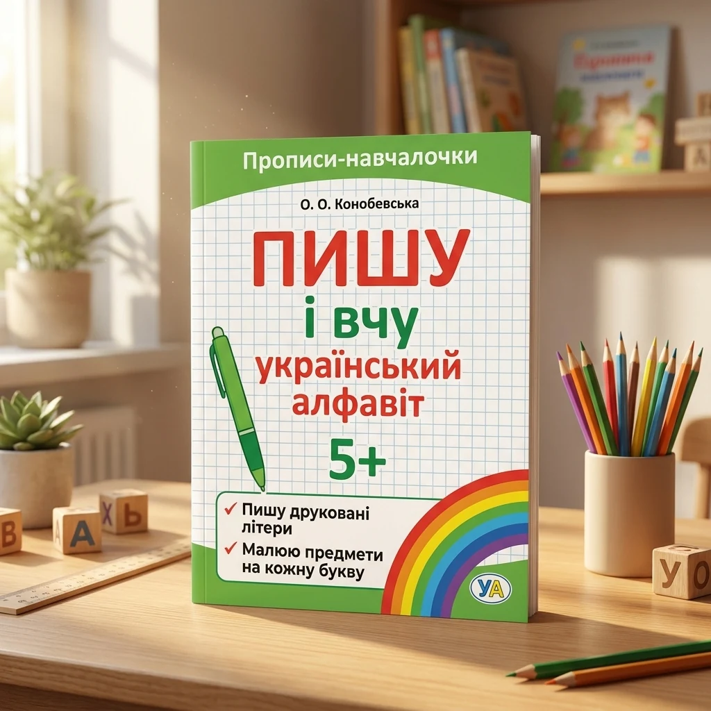 Прописи-навчалочки.Пишу та вчу український алфавіт. 5+ Ула