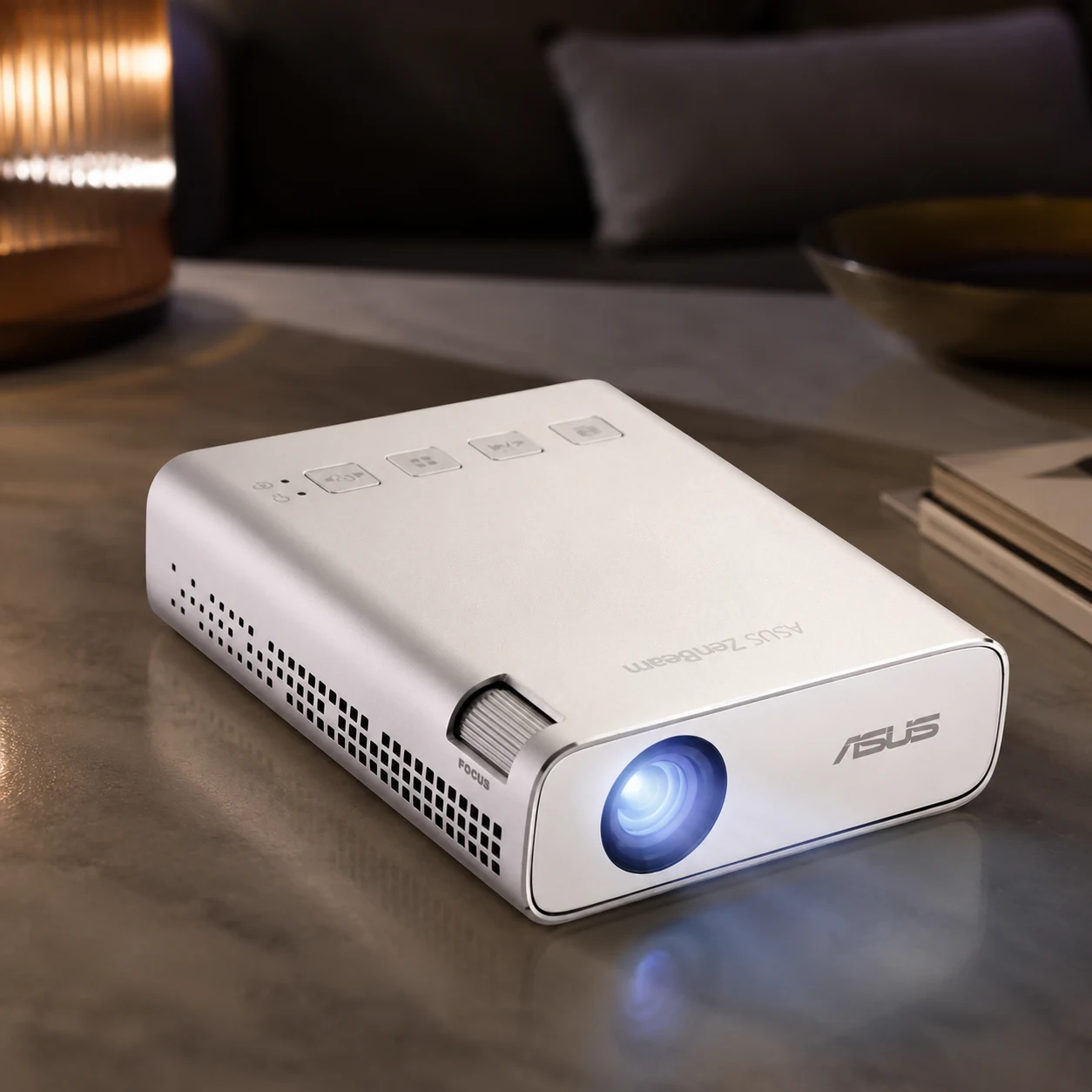 Проєктор портативний Asus ZenBeam E1R WVGA, 200 lm, LED, 1.2, WiFi (90LJ00J3-B01070) — Інтерактивне обладнання