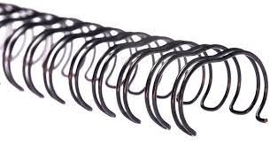 ПРУЖИНИ ПЛ. А4, ТМ DA 25шт/уп (2:1) 22,2мм, колір чорний — фото 2