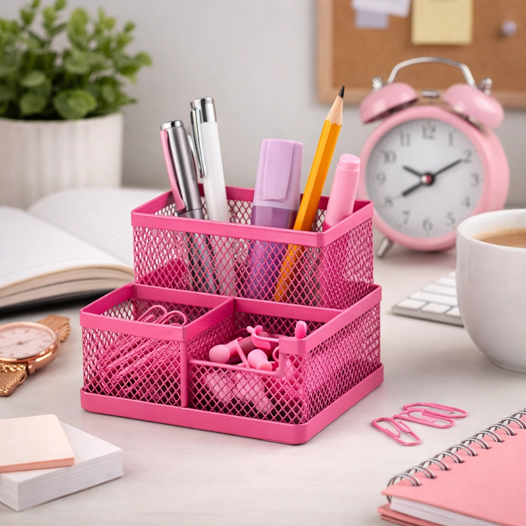 Прибор металевий сітка 3116 ZiBi рожевий