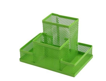 Сітка металева для письмового приладдя ZiBi салатова — фото 2