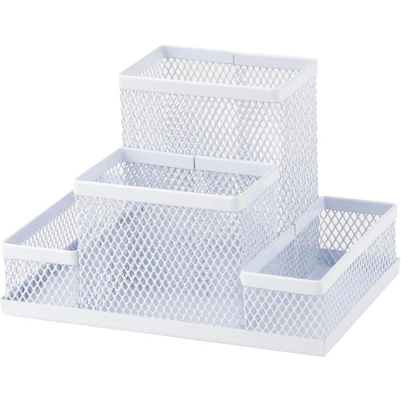 Органайзер-сітка металевий білий 4 відділення — фото 2