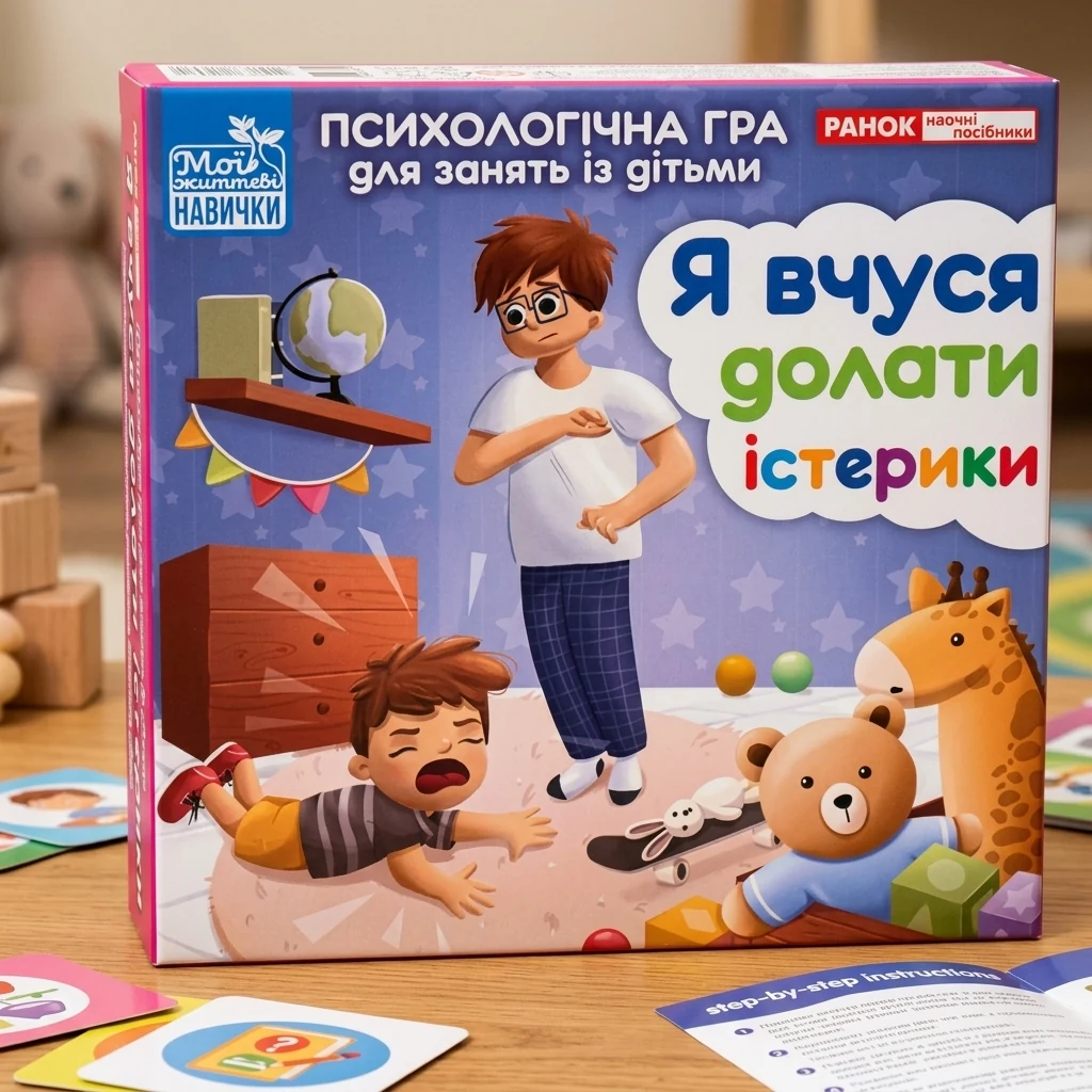 Психологічна гра для занять із дітьми. Я вчуся долати істерики. 2+ Ранок
