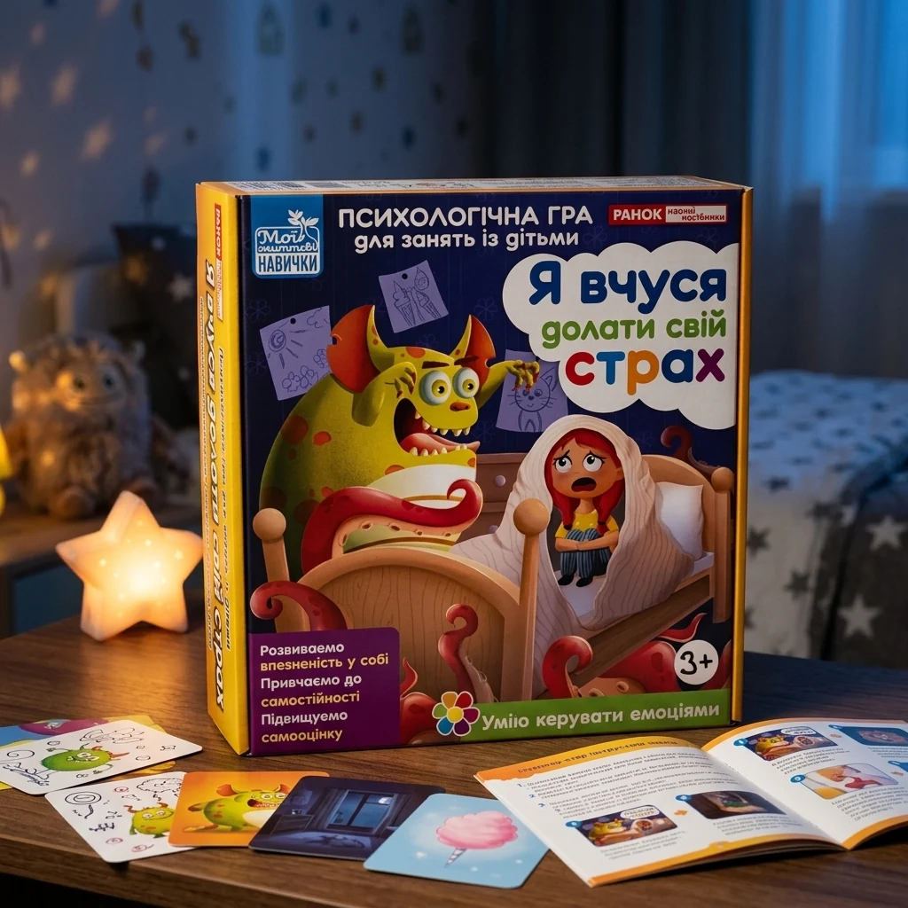 Психологічна гра для занять із дітьми. Я вчуся долати свій страх. 3+ Ранок