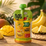 Пюре фруктове Bob Snail Смузі Банан-Ананас-Манго  120 г — фото 1