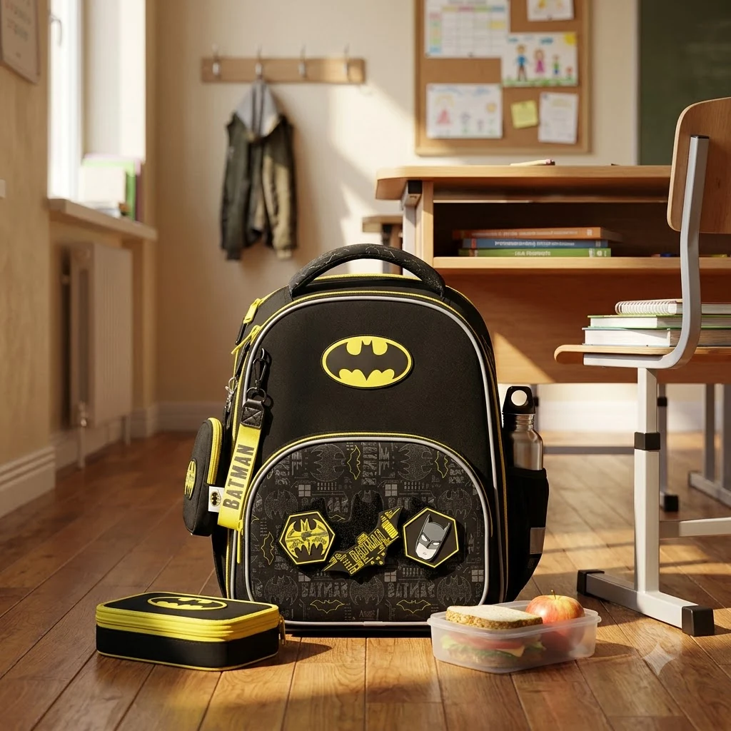 Ранець шкільний "Batman" Kite DC25-556M чорний