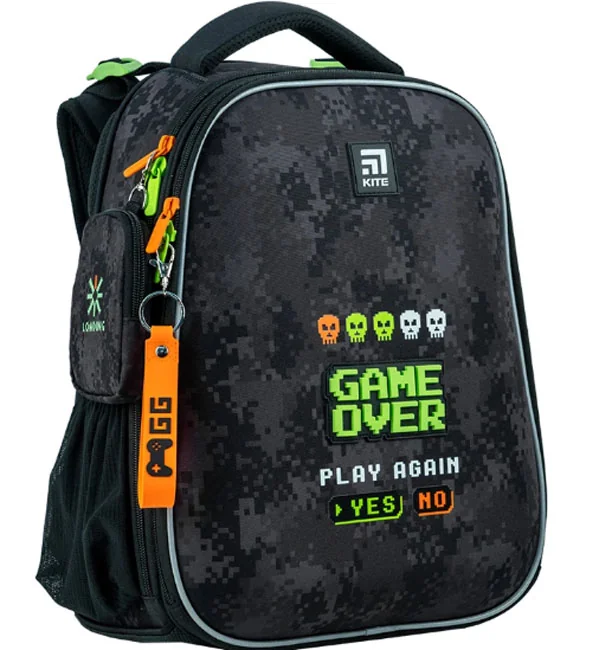 Ранець шкільний "Game Over" Kite K24-531M-6 чорний