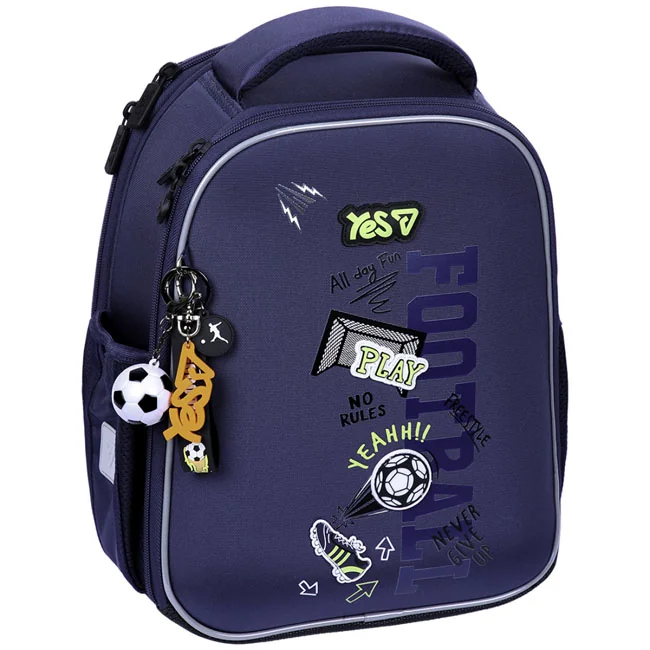 Ранець шкільний H-100S "Play Football" 550213 синиій — фото 2