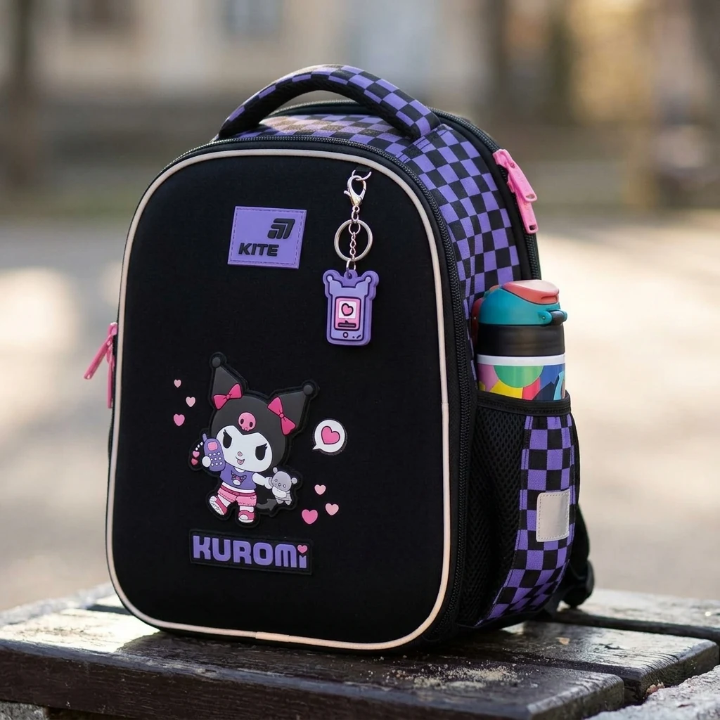 Ранець шкільний "Kuromi" Kite HK26-555S-3 чорний