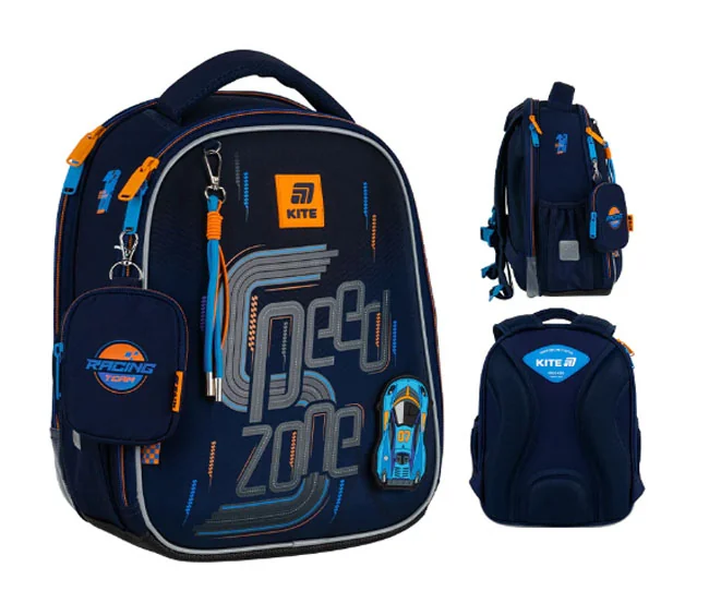 Ранець шкільний "Speed Zone" Kite K25-555S-3 чорний