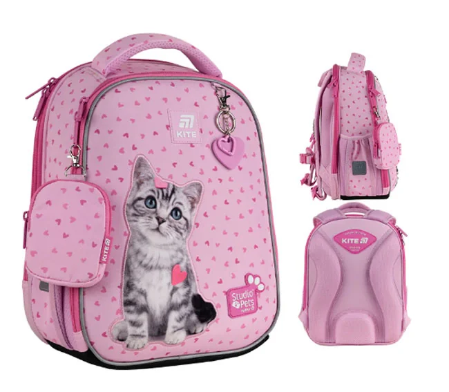 Ранець шкільний "Studio Pets" Kite SP25-555S-1 рожевий
