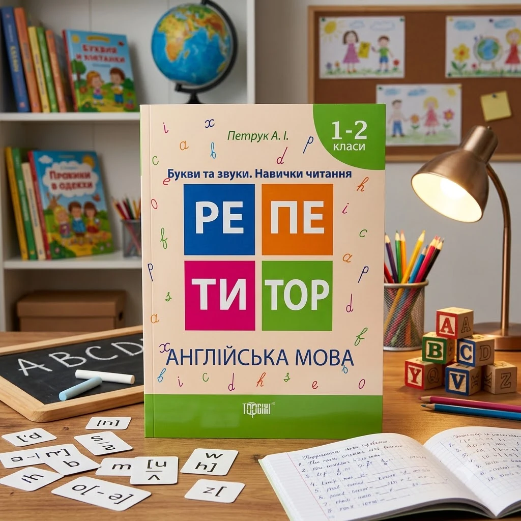 Репетитор. Англійська мова. Букви та звуки. Навички читання 1-2 класи — А. Петрук
