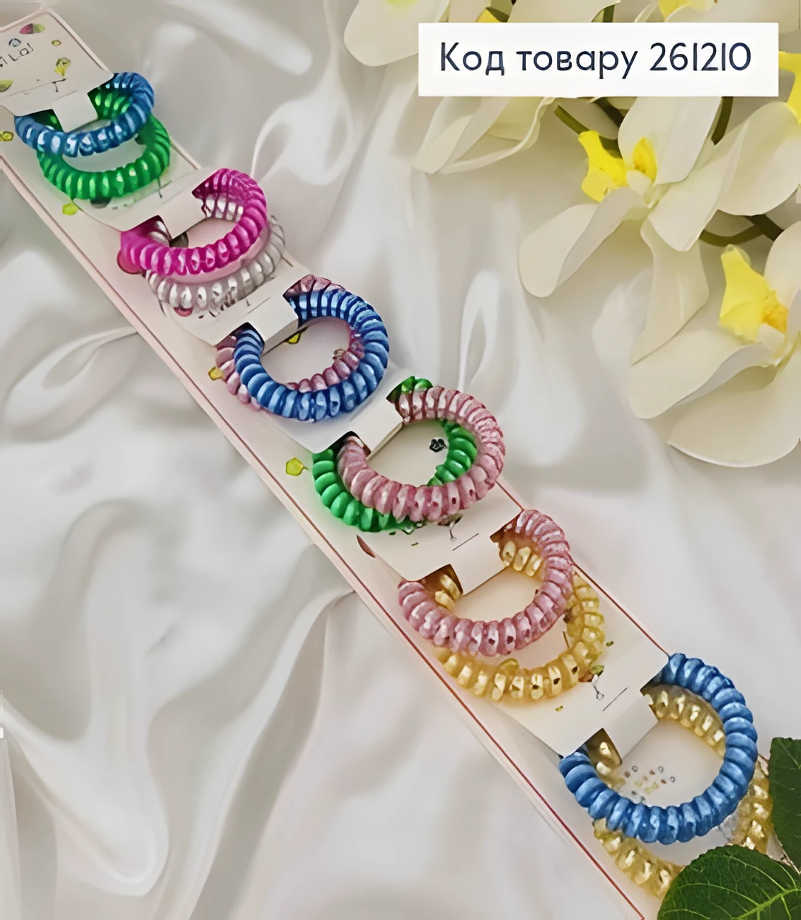 Резинки-пружинки металік для волосся — фото 2