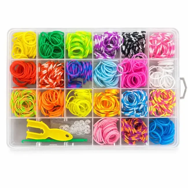 Резиночки для плетіння "Rainbow Loom" 850шт. пл.бокс — фото 2