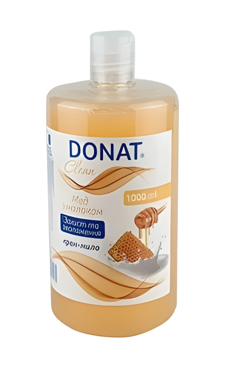 Рідке мило Мед з молоком Donat Clean 1л фліп-топ