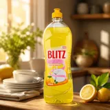 BLITZ Лимон рідина для миття посуду 1л — фото 1