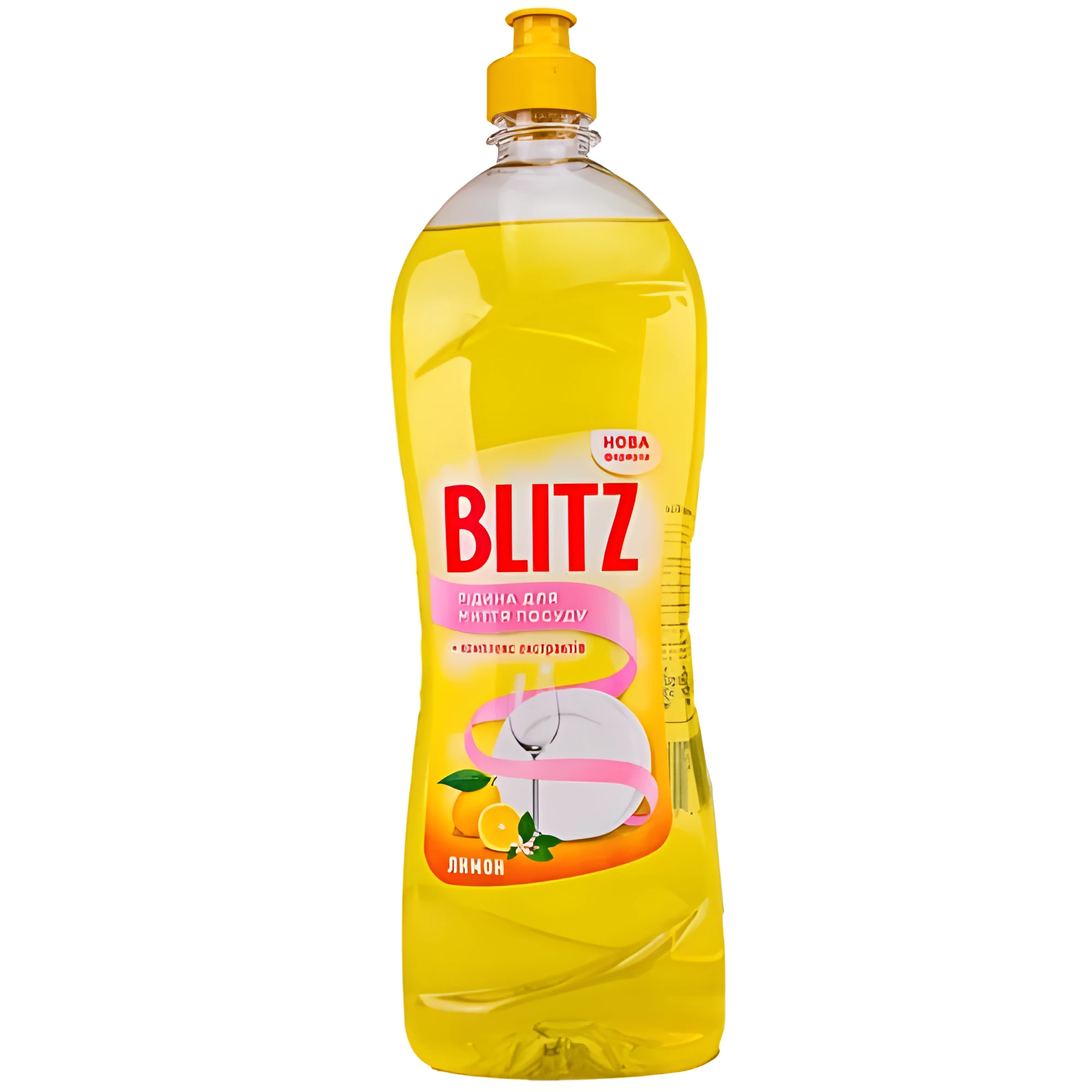 Рідина д/м посуду BLITZ Лимон пет пляшка 1 л. жовтий
