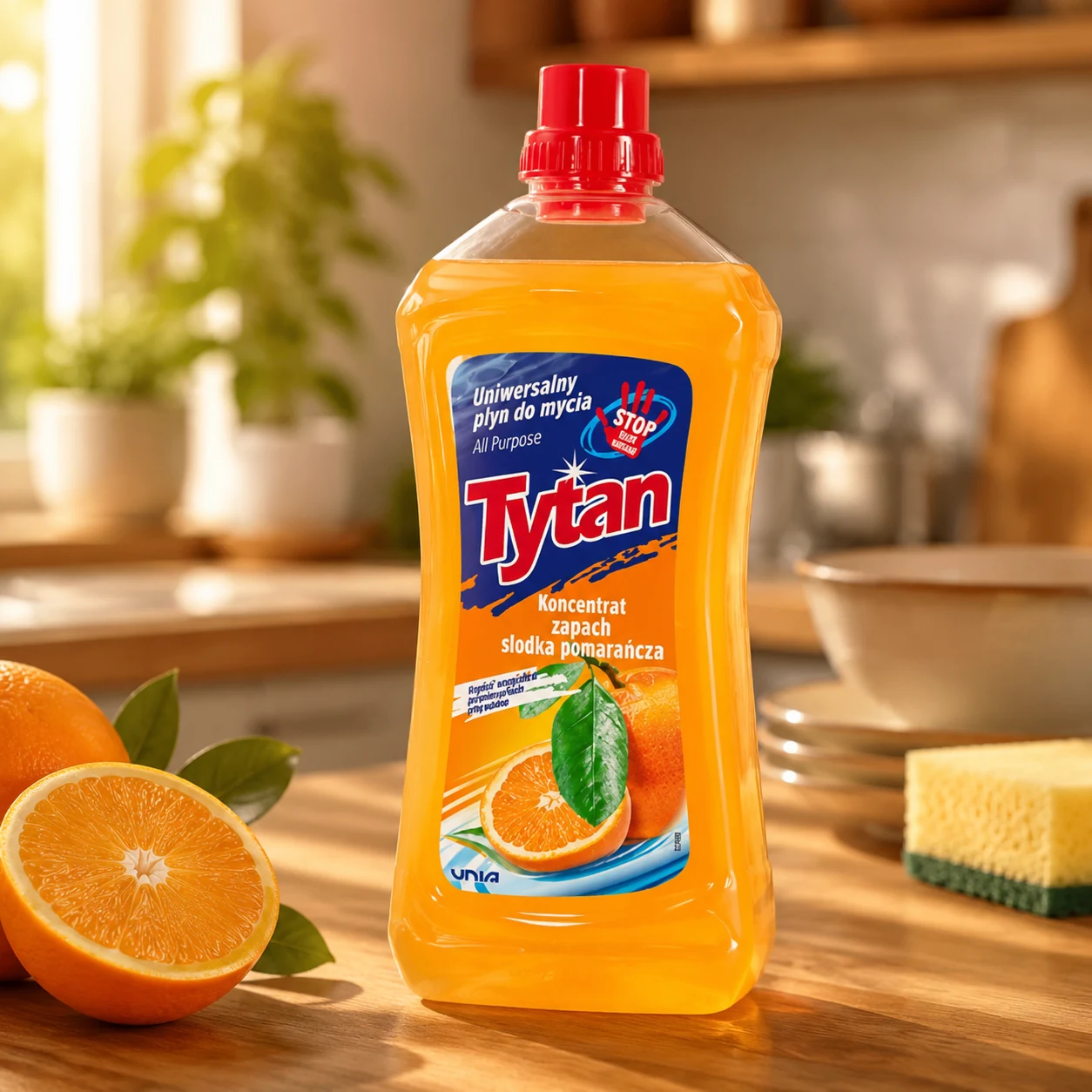Рідина для миття TYTAN Солодкий Апельсин 1л — Побутова хімія