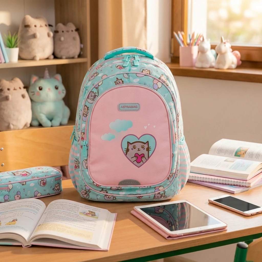 Рюкзак 3 відділення ASTRABAG AB300  KITTYS WORLD