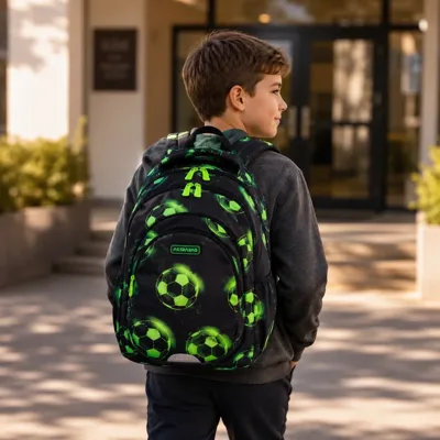 Рюкзак 3 відділення ASTRABAG AB330 Neon Football 502024101