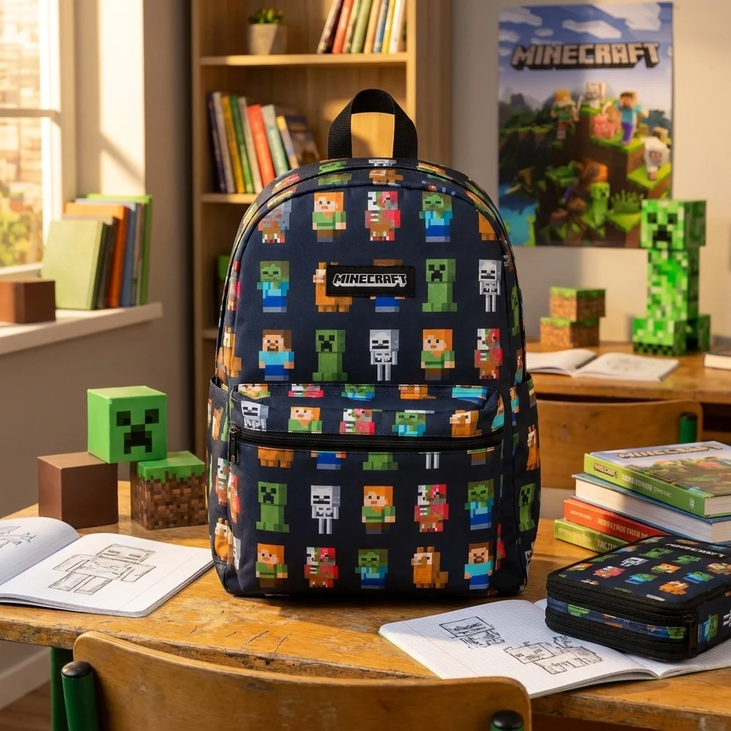 Рюкзак підлітковий 1 відділення ASTRABAG Minecraft Multi Character
