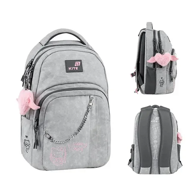 Рюкзак шкільний "Education"Hello Kitty" Kite HK26-2578M сірий