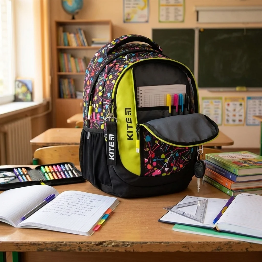 Рюкзак шкільний "Education"Specks" Kite K22-855M-3 чорний