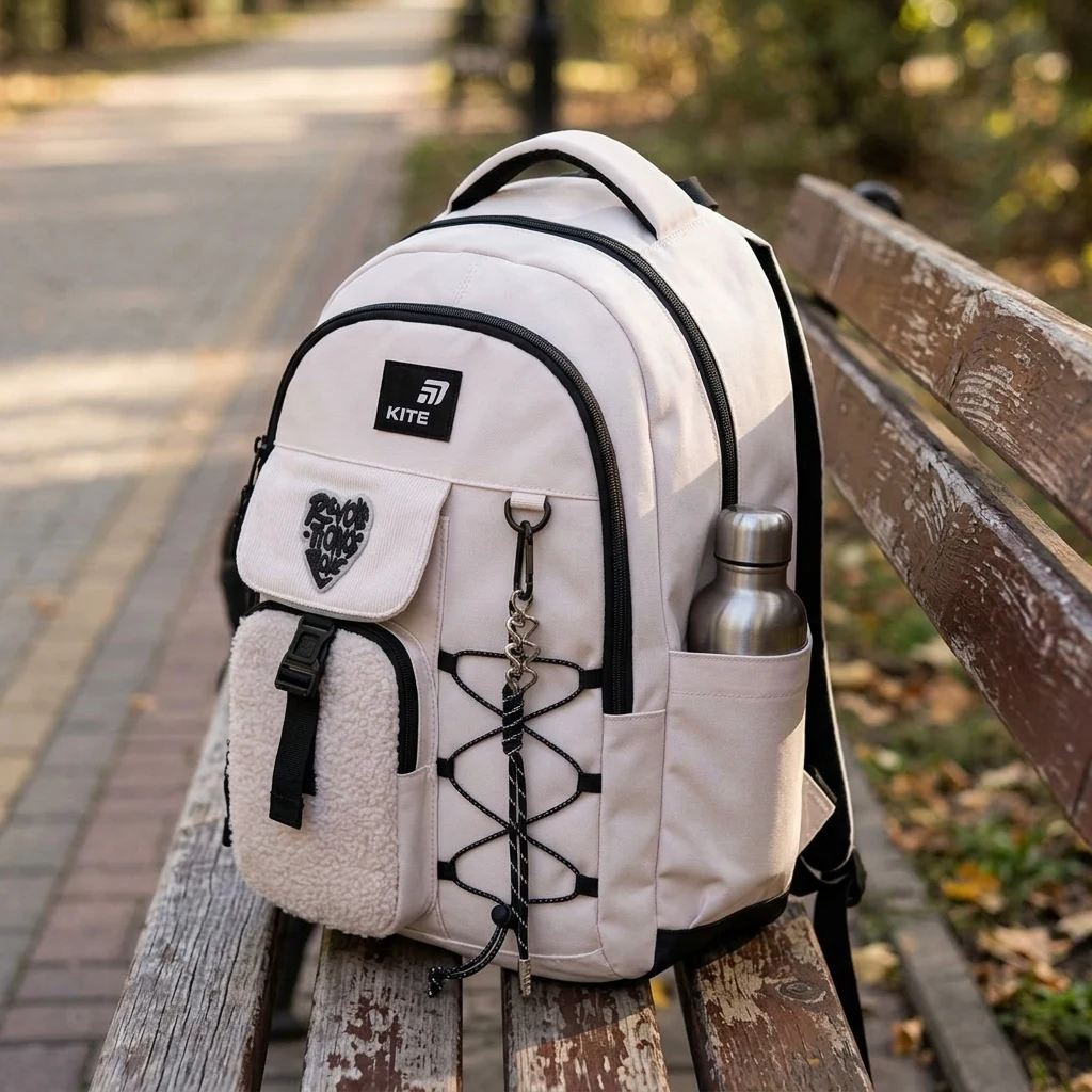 Рюкзак шкільний "Education"Tenderly" Kite K26-2597L-1 білий