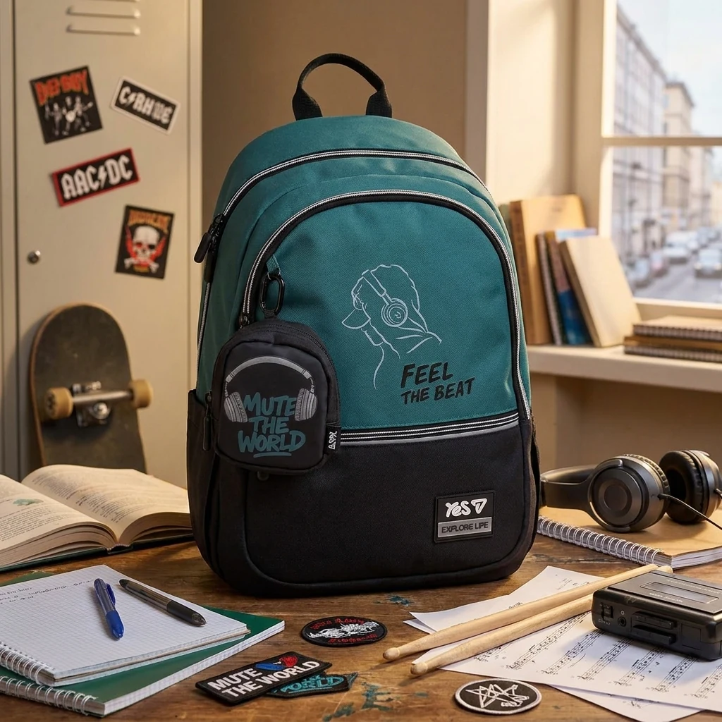 Рюкзак шкільний "Feel the Beat" TS-113M 550324 синій